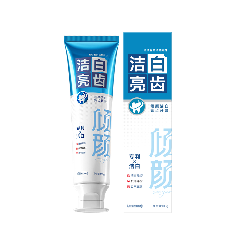 倾颜洁白亮齿牙膏